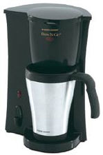 Black & Decker DCM18S Brew N Go Coffee Maker Stainless Steel Mug