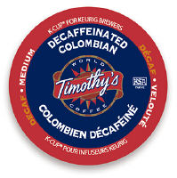 Timothys Colombian Decaf Coffee K-Cup      